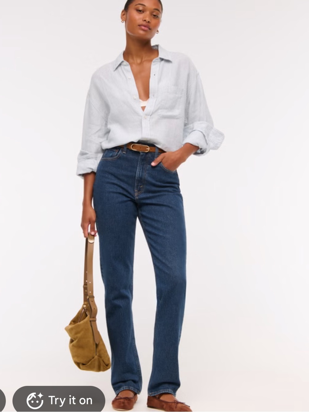 Abercrombie Curve Love ’90s Straight Ultra High Rise Jeans 24 XS